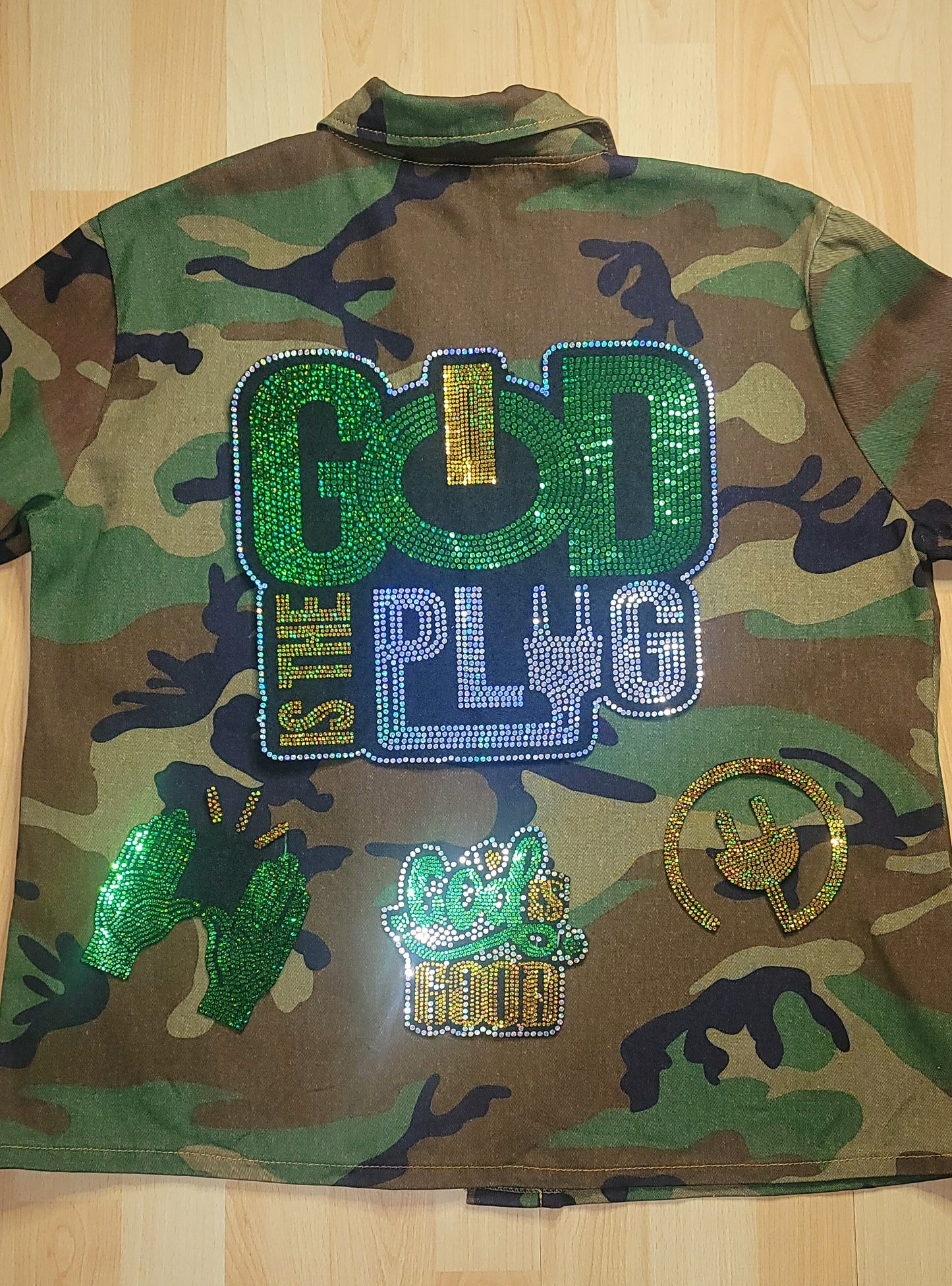 God is the Plug Camouflage Jacket