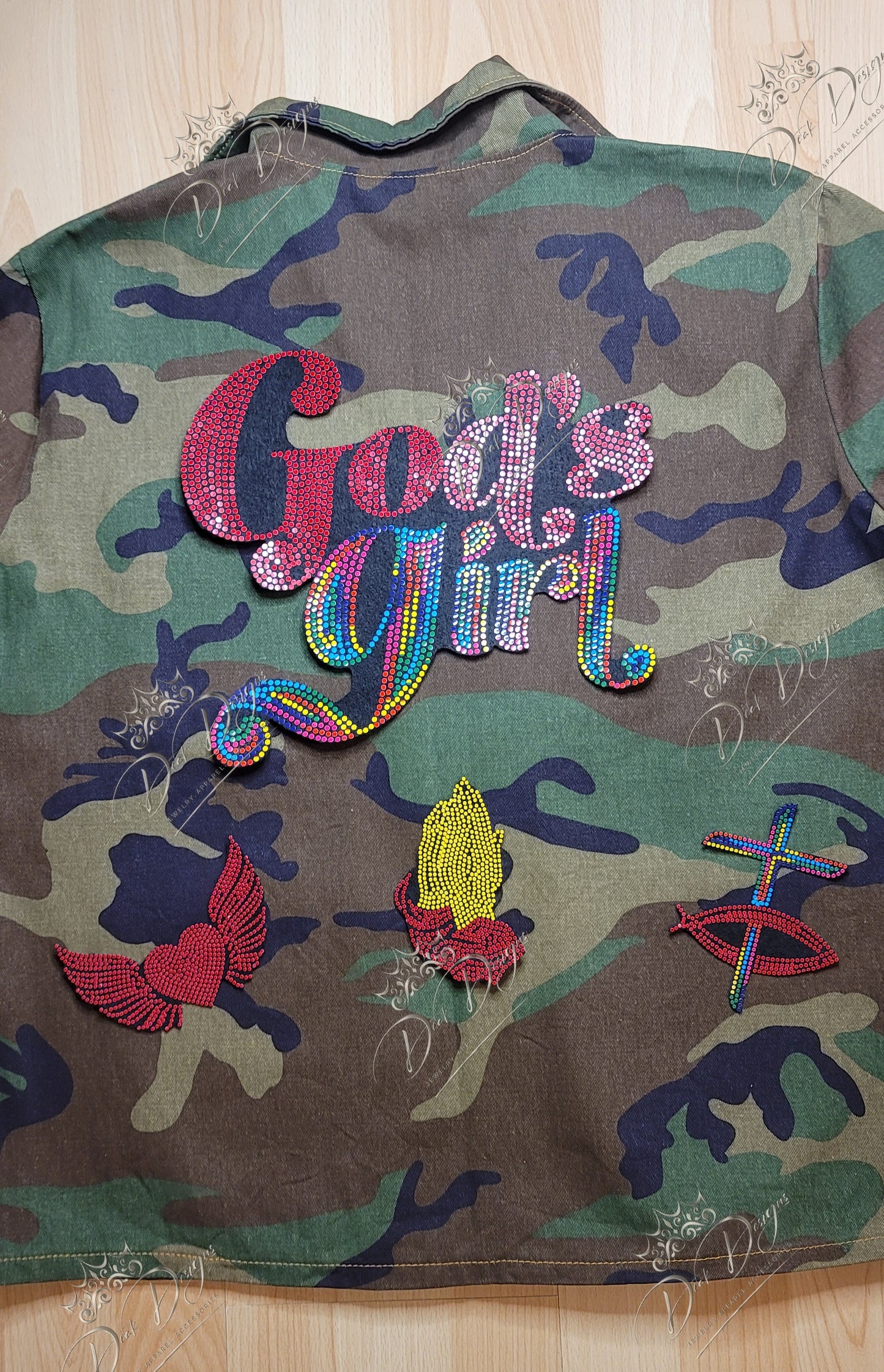 God's Girl Camo Jacket (Rainbow Red)