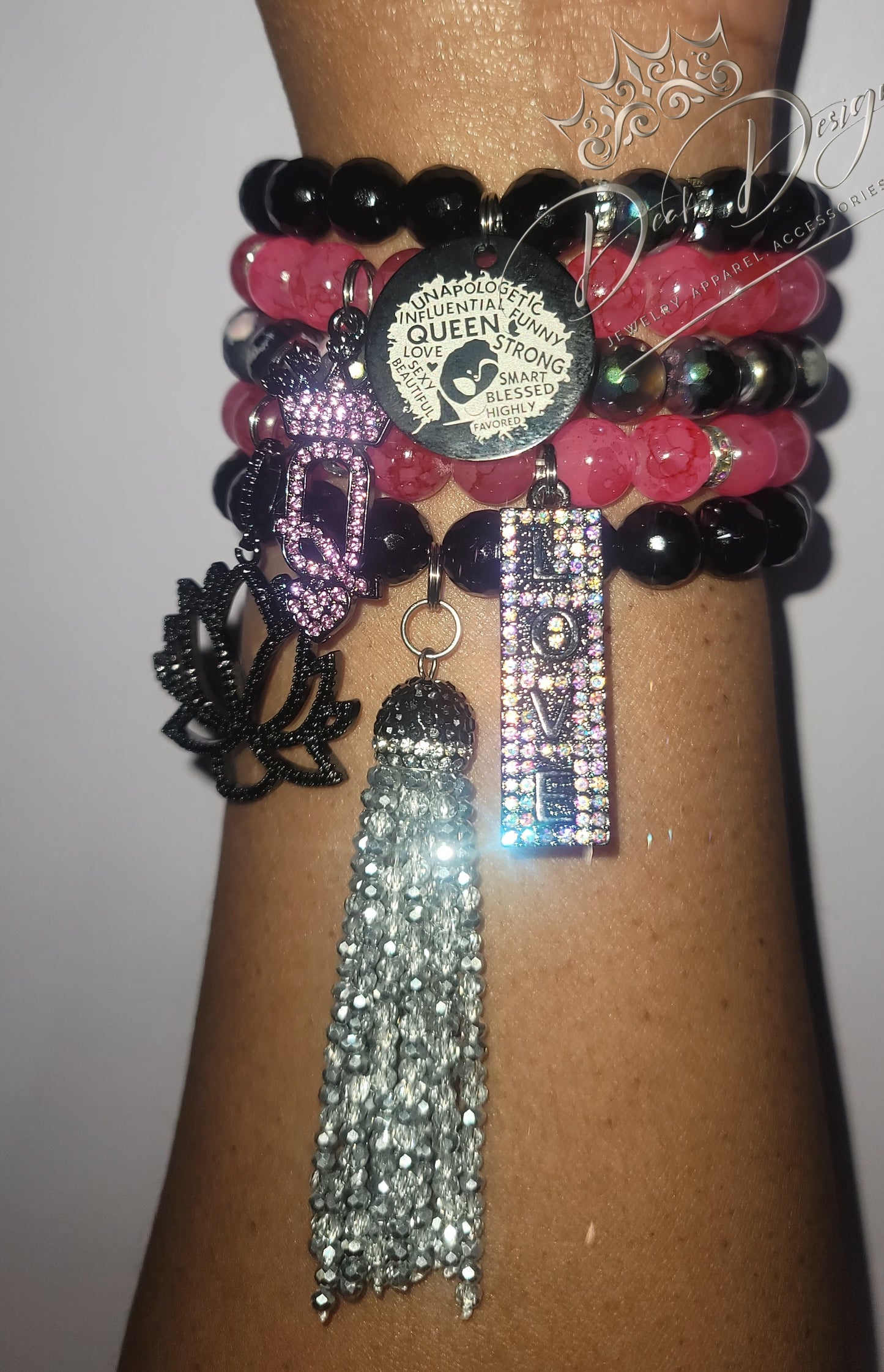 Queen Stack (Pink and Black)