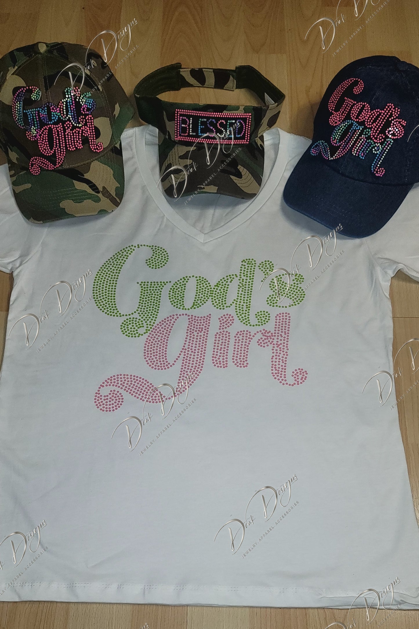 God's Girl Tshirt (Pink and Green)