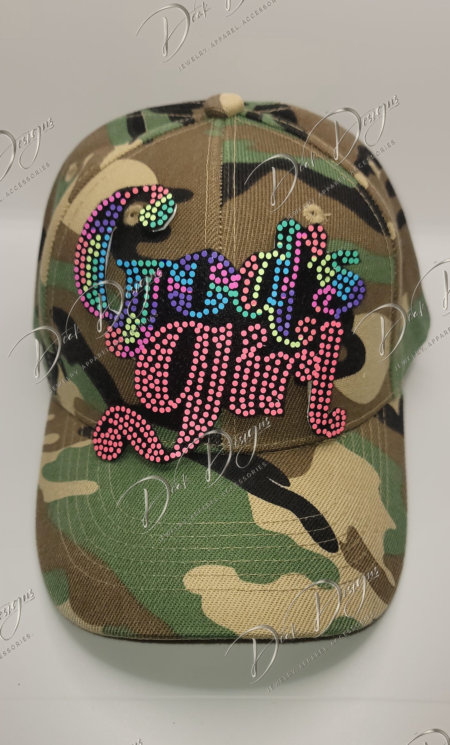God's Girl Cap (Green and Pink)