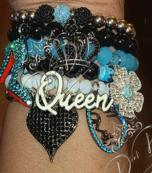 Queen Stack (Turquoise and Black)