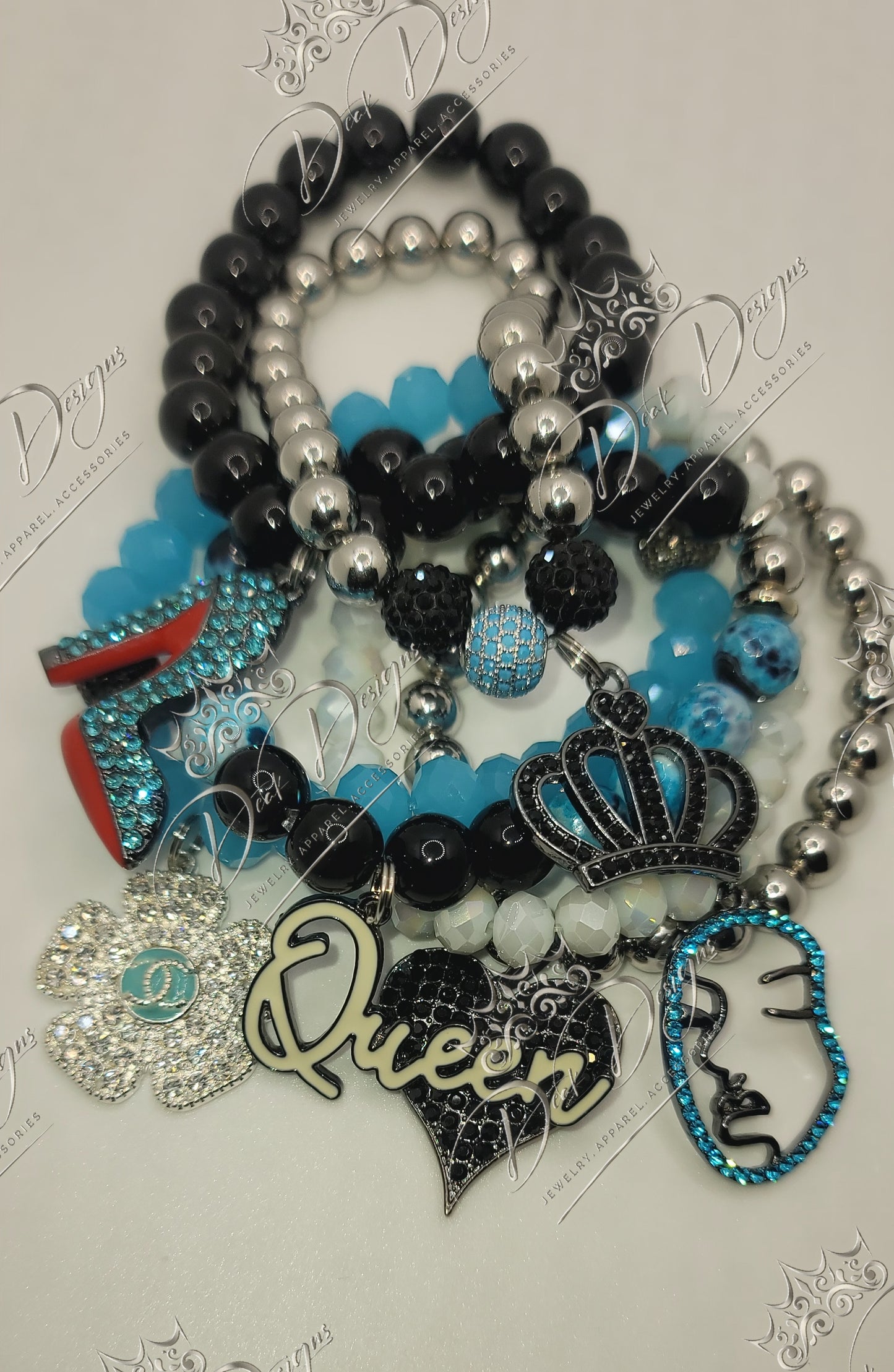 Queen Stack (Turquoise and Black)