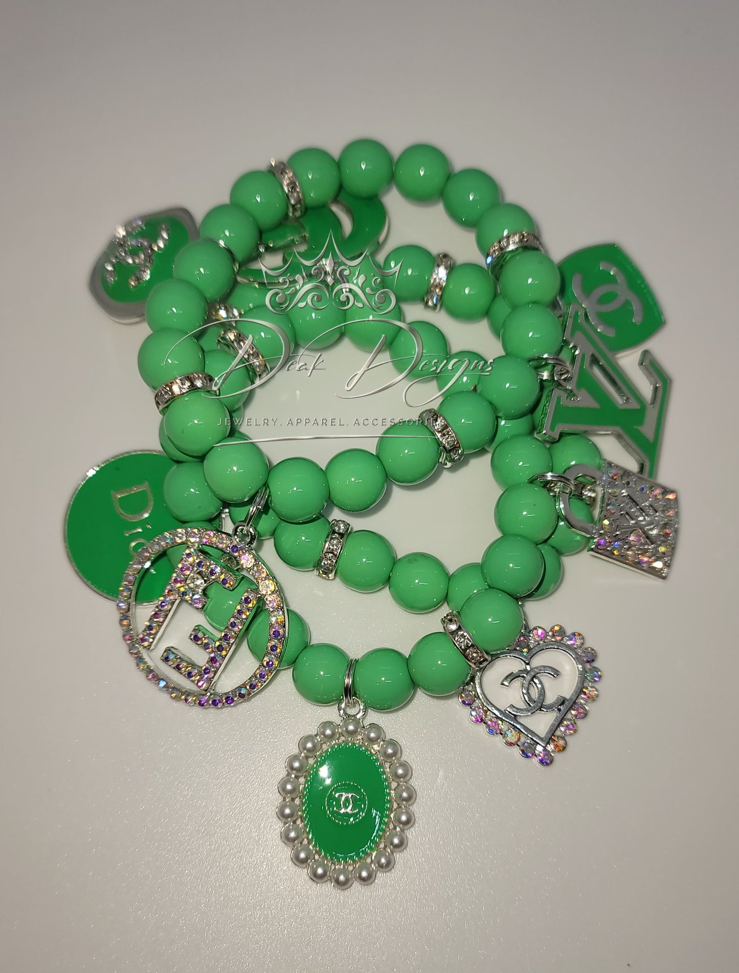 Green and Silver Stack