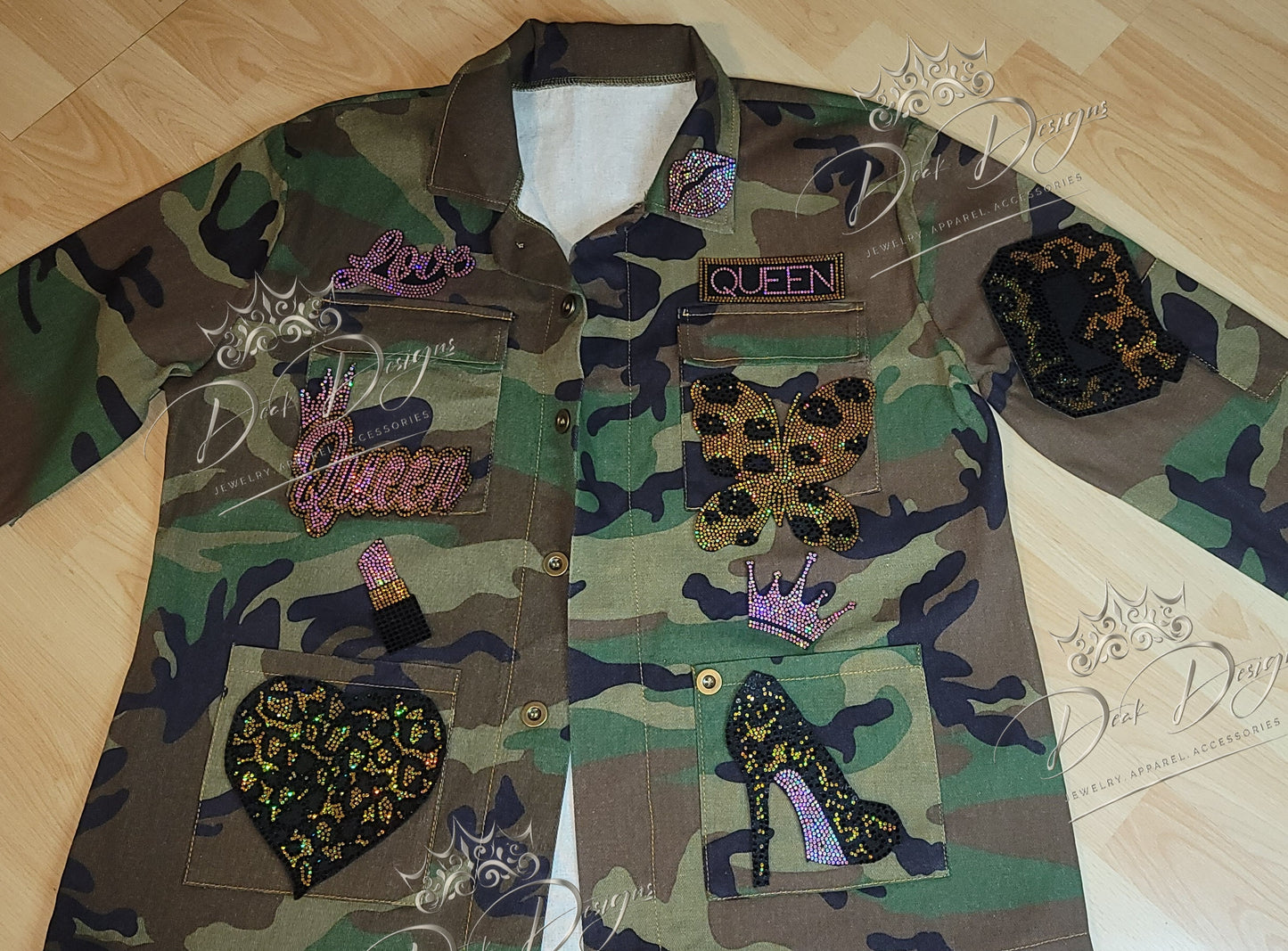 Queen Leopard Camouflage Jacket (Pink)