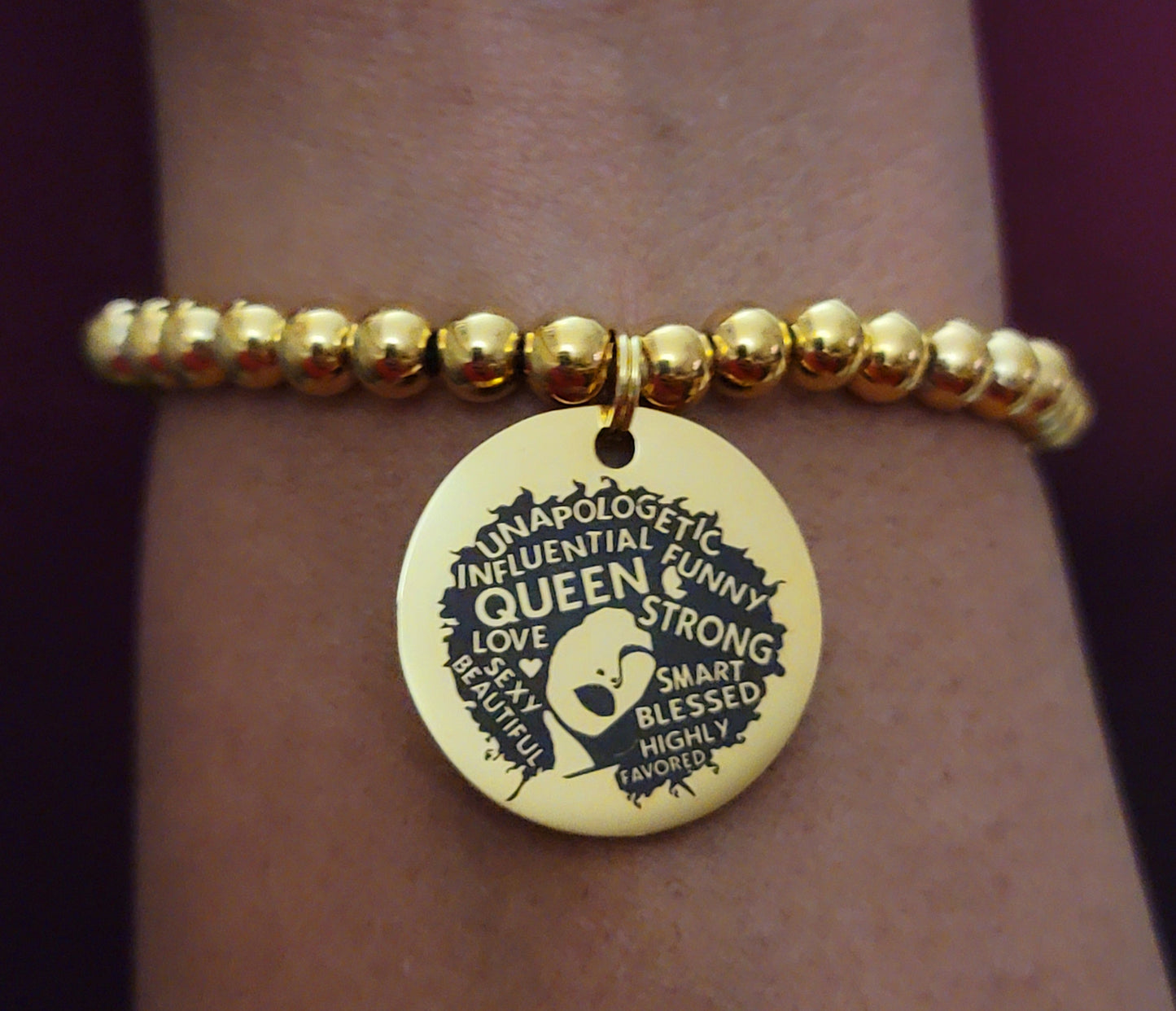 Queen Beaded Bracelet