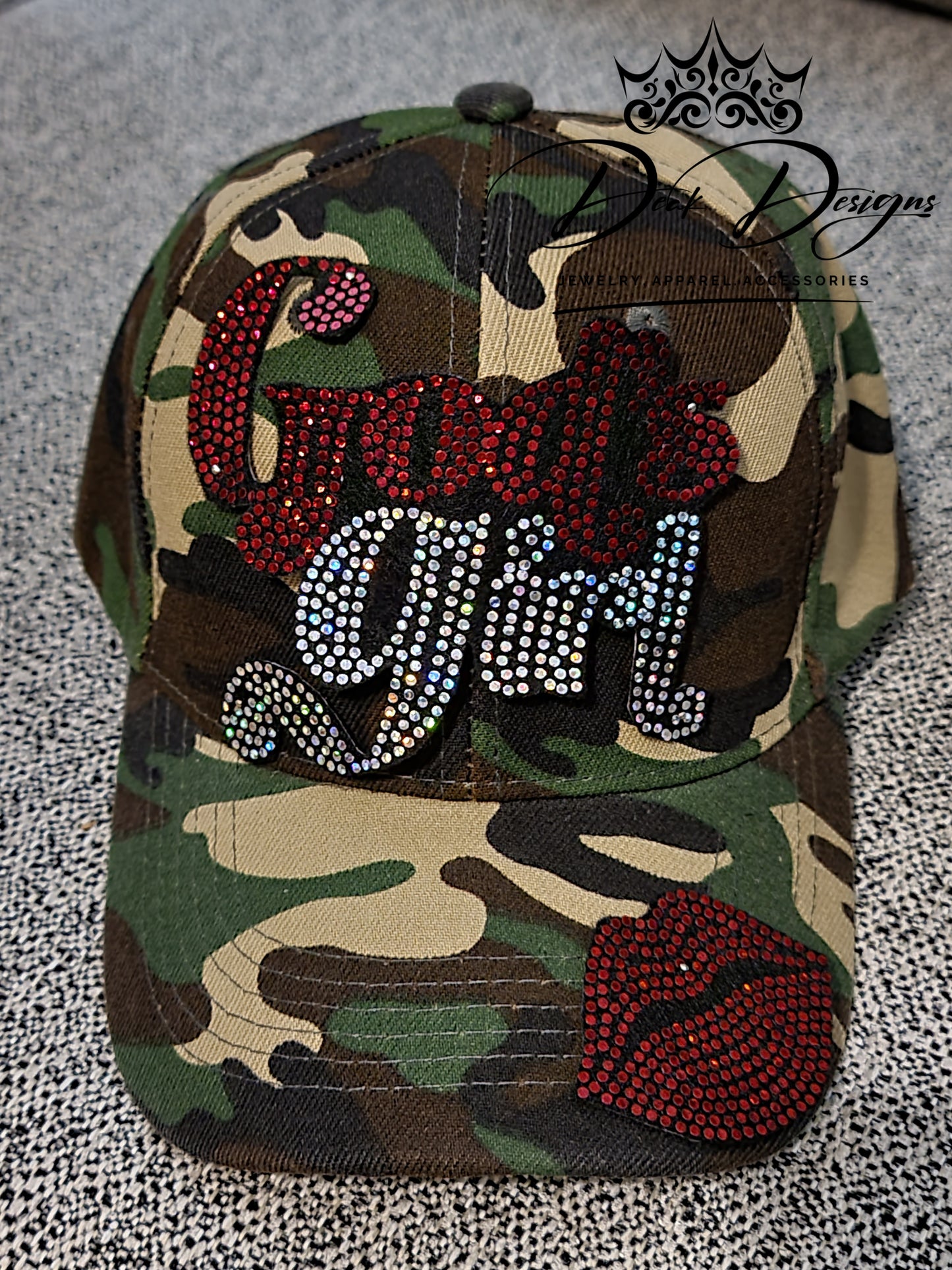 God's Girl Cap (Red and Silver)